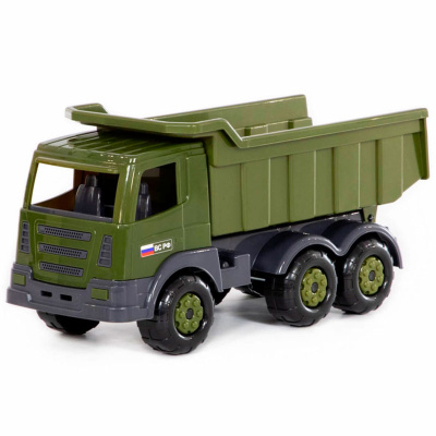 Игровой набор Престиж автомобиль-самосвал военный Полесье 48622 1